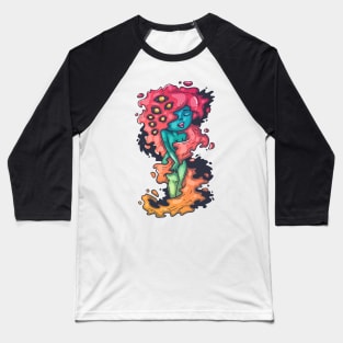 Cute and sweet magic Dryad with fire hair Baseball T-Shirt